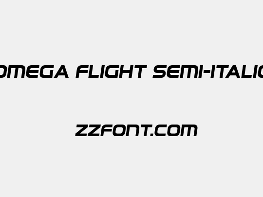 Omega Flight Semi-Italic