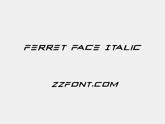 Ferret Face Italic