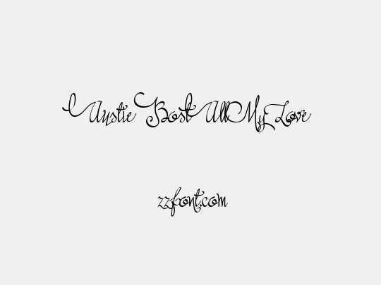 Austie Bost All My Love