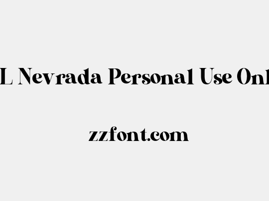 AL Nevrada Personal Use Only