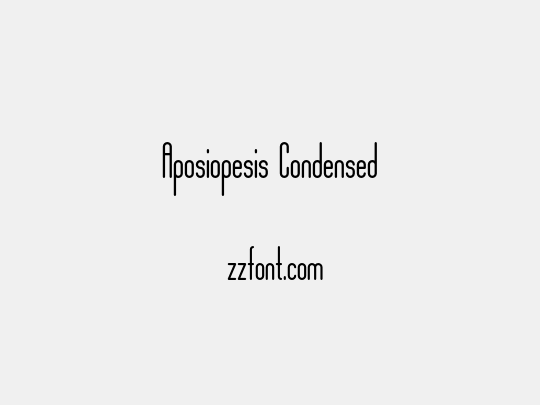 Aposiopesis Condensed