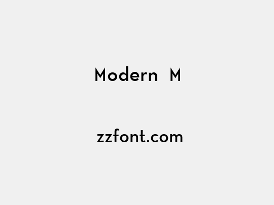 Modern M
