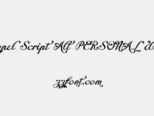 Chapel Script Alt PERSONAL USE