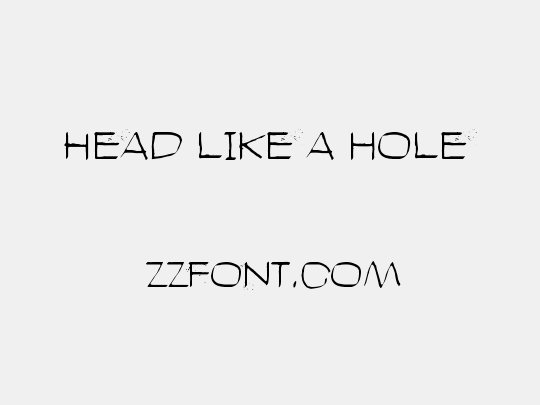 Head like a hole