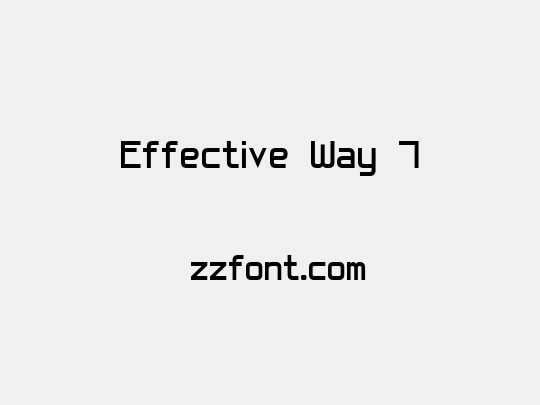 Effective Way 7