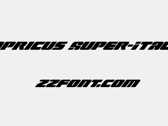 Capricus Super-Italic