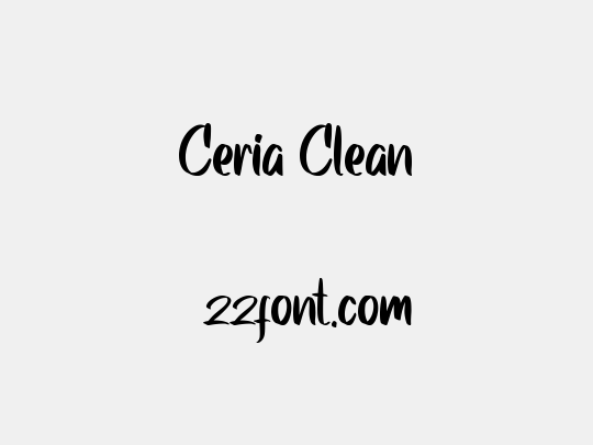 Ceria Clean