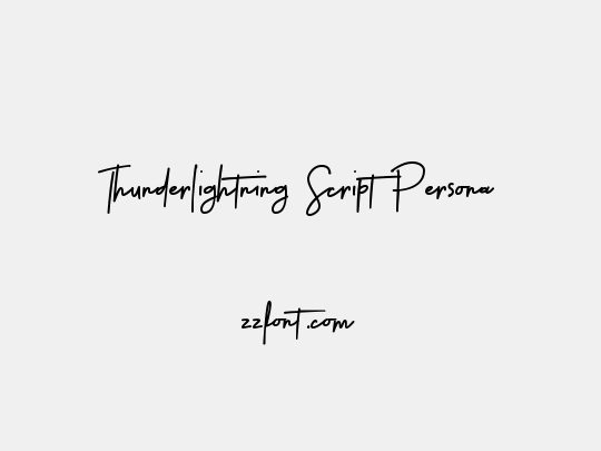 Thunderlightning Script Persona