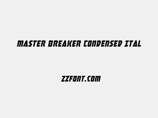 Master Breaker Condensed Ital