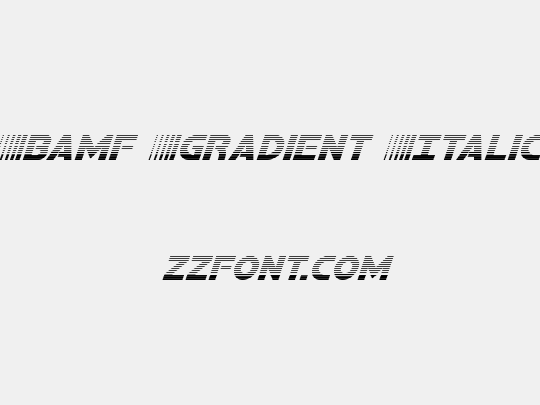 Bamf Gradient Italic
