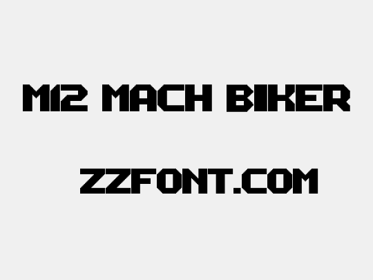 M12_MACH BIKER
