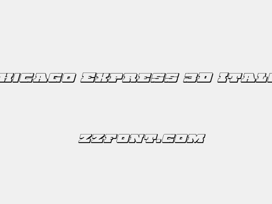 Chicago Express 3D Italic