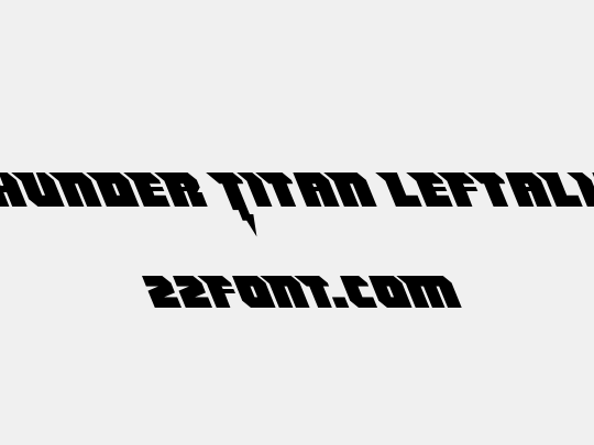 Thunder Titan Leftalic