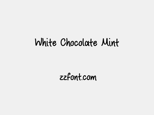 White Chocolate Mint
