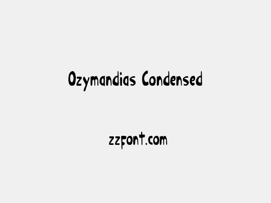 Ozymandias Condensed