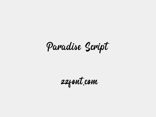 Paradise Script