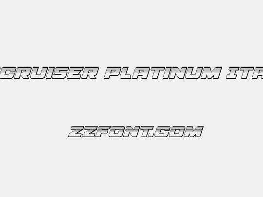 Aircruiser Platinum Italic