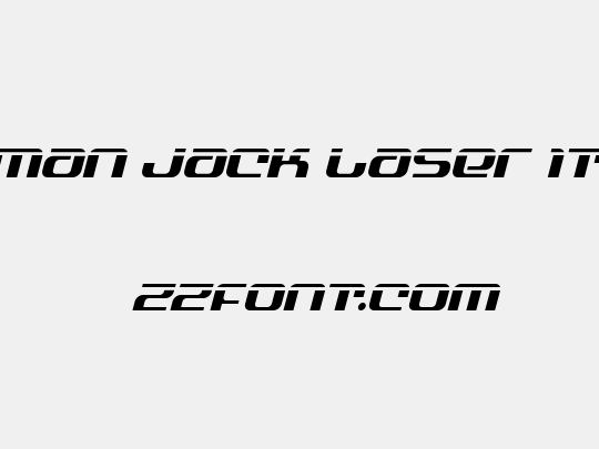Yeoman Jack Laser Italic