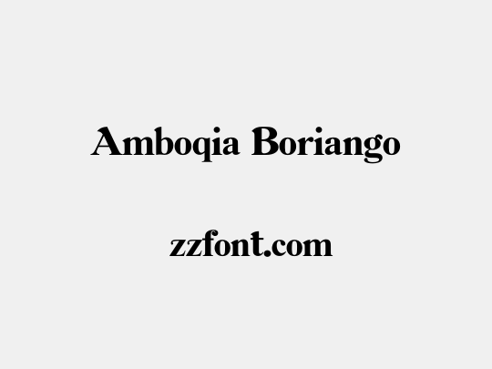 Amboqia Boriango
