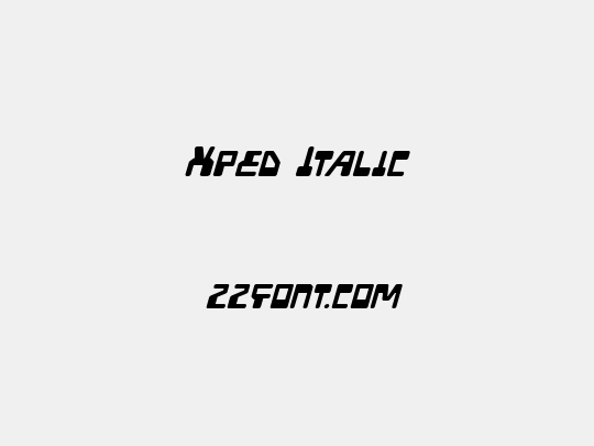 Xped Italic