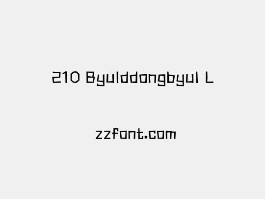 210 Byulddongbyul L