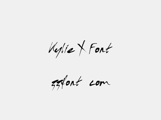Kylie X Font