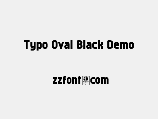 Typo Oval Black Demo