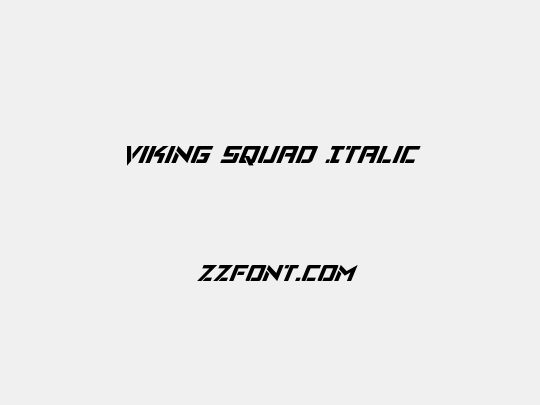 Viking Squad Italic