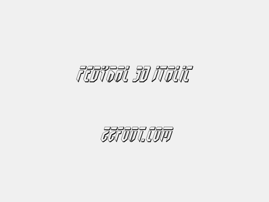 Fedyral 3D Italic