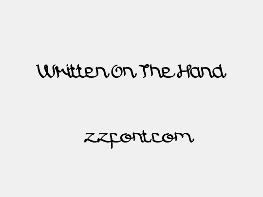 Written On The Hand