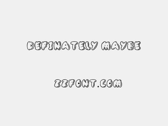 Definately Maybe