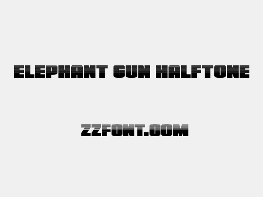 Elephant Gun Halftone