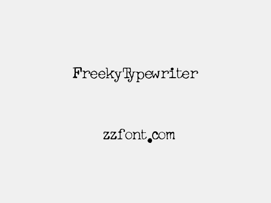 FreekyTypewriter