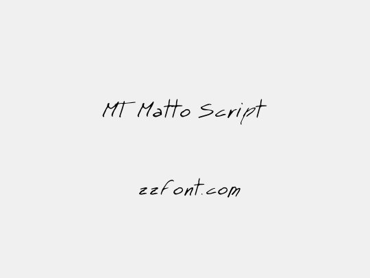 MT Matto Script