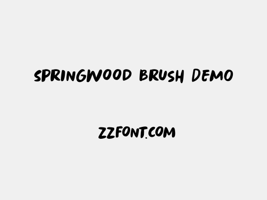 Springwood Brush DEMO