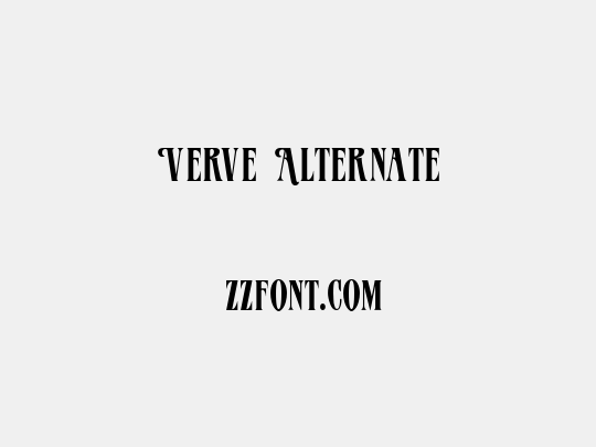 Verve Alternate