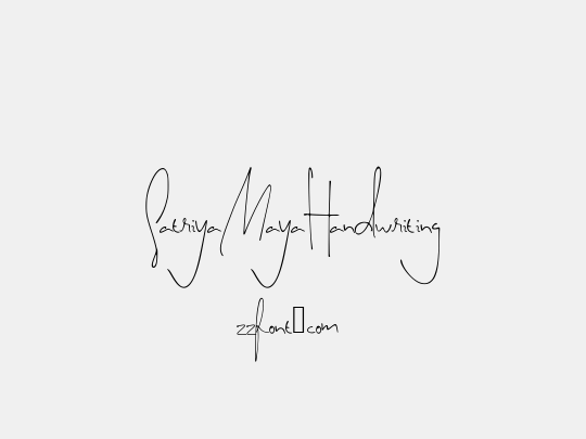 SatriyaMayaHandwriting