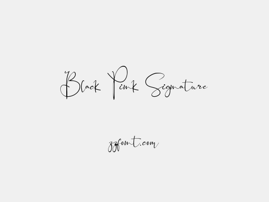 Black Pink Signature