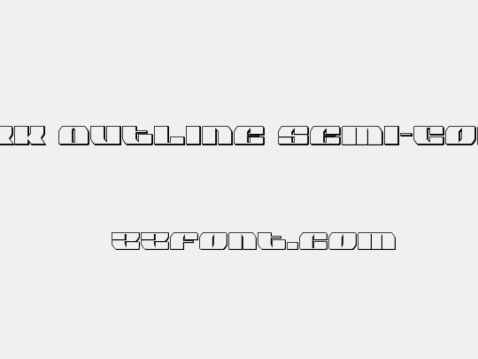 Joy Shark Outline Semi-Condensed