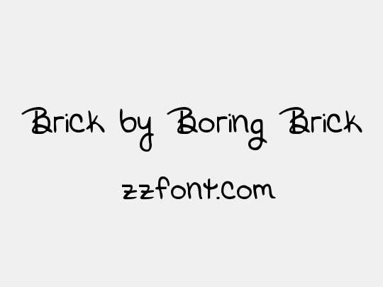 Brick by Boring Brick