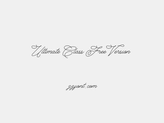 Ultimate Class Free Version