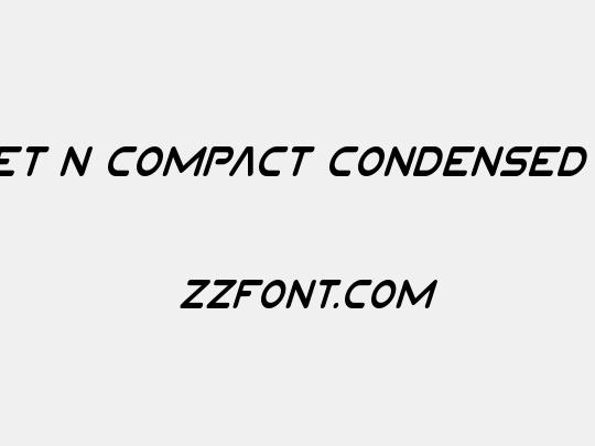 Planet N Compact Condensed Italic