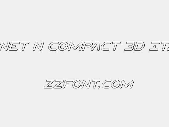 Planet N Compact 3D Italic