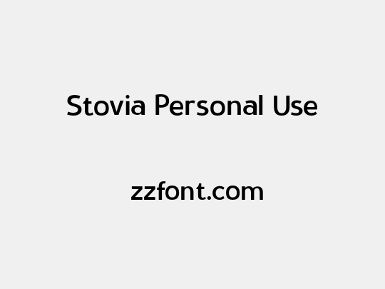 Stovia Personal Use