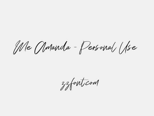 Me Amanda - Personal Use