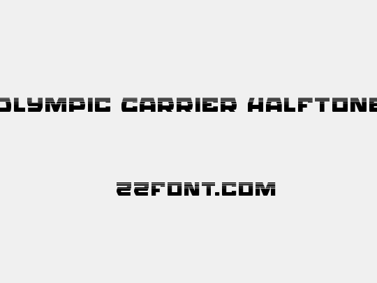 Olympic Carrier Halftone