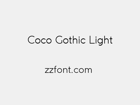 Coco Gothic Light