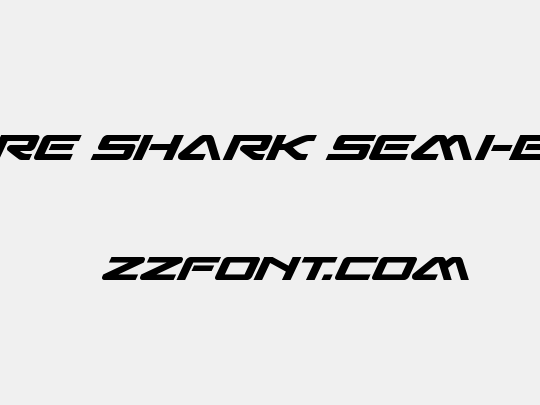 Sabre Shark Semi-Bold