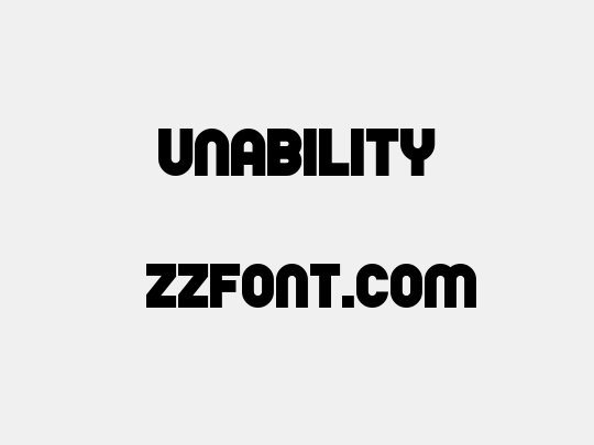 Unability