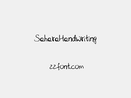 SaharaHandwriting
